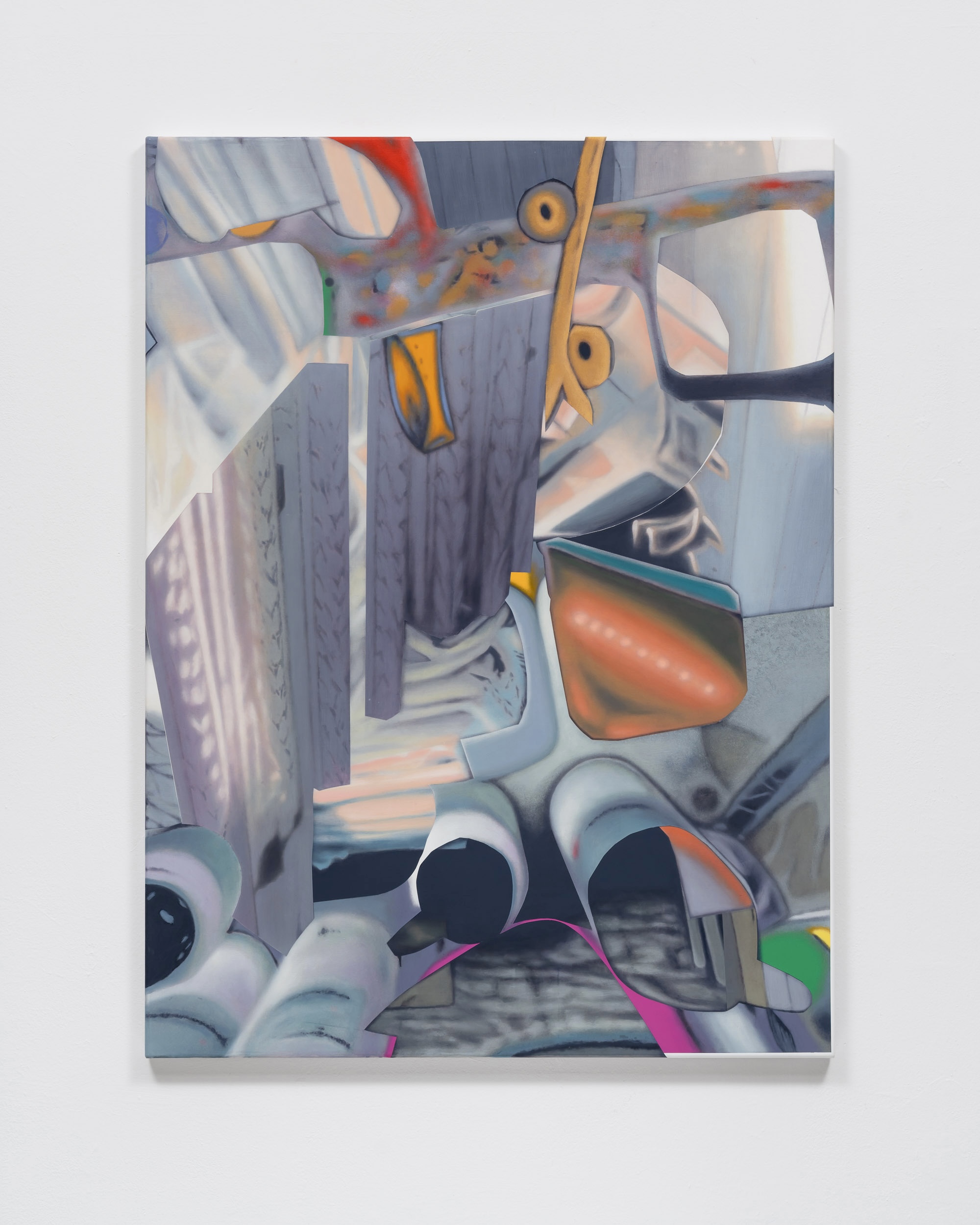 <i>Untitled</i>, 2024. Acrylic on poliester, 47 1/4 x 35 3/8 in (120 x 90 cm)